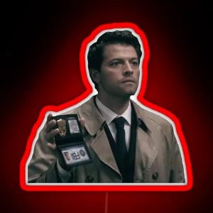 Castiel FBI Badge RGB Neon Sign