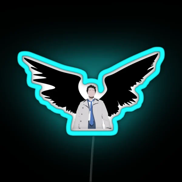 Castiel Wings RGB Neon Sign