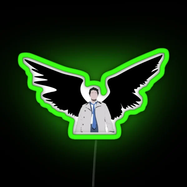 Castiel Wings RGB Neon Sign