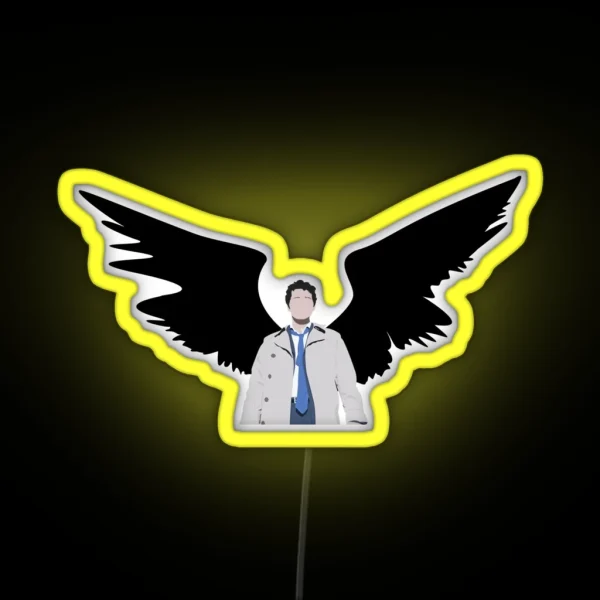 Castiel Wings RGB Neon Sign
