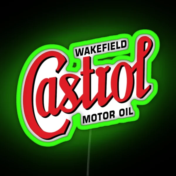 Castrol Ledvintage Castrol RGB Neon Sign