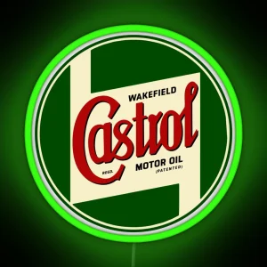 Castrol Motor Oil Vintage Logo 1950s RGB Neon Sign