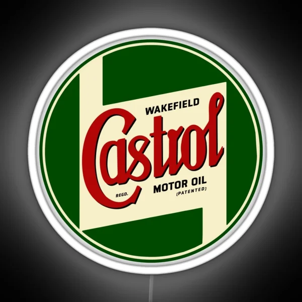 Castrol Motor Oil Vintage Logo 1950s RGB Neon Sign