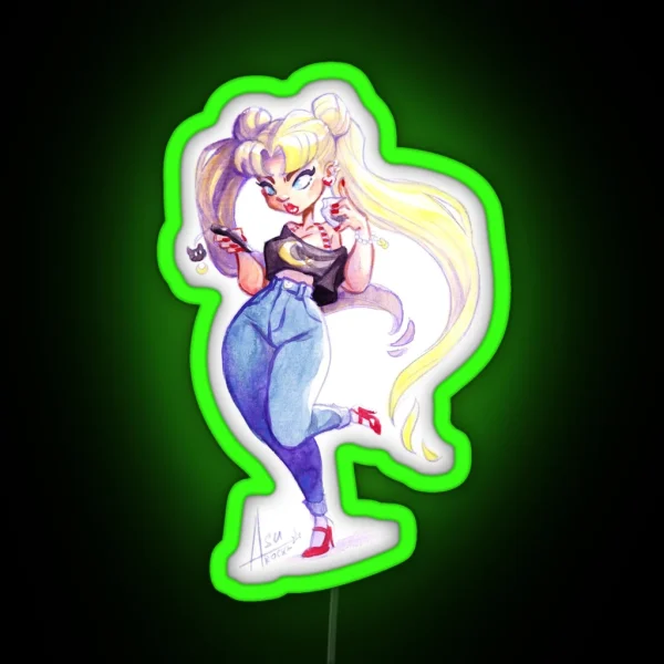 Casual Usagi RGB Neon Sign