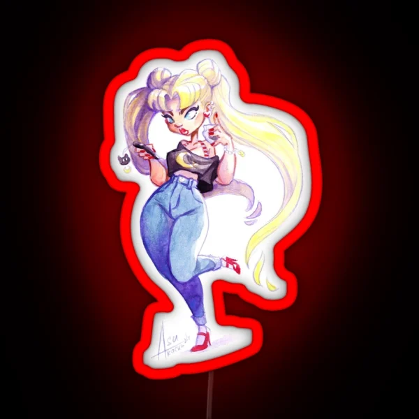 Casual Usagi RGB Neon Sign