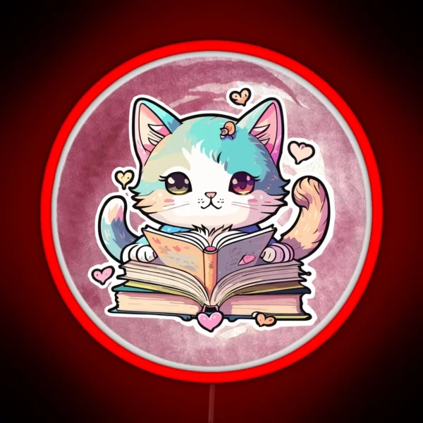 Cat Animestyle RGB Neon Sign