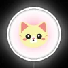 Cat Animestyle RGB Neon Sign