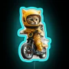 Cat Astronaut Motorcycle Gift RGB Neon Sign - Image 2