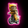 Cat Astronaut Motorcycle Gift RGB Neon Sign - Image 6