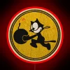 Cat Bomber WW2 Patch RGB Neon Sign
