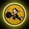 Cat Bomber WW2 Patch RGB Neon Sign - Image 5