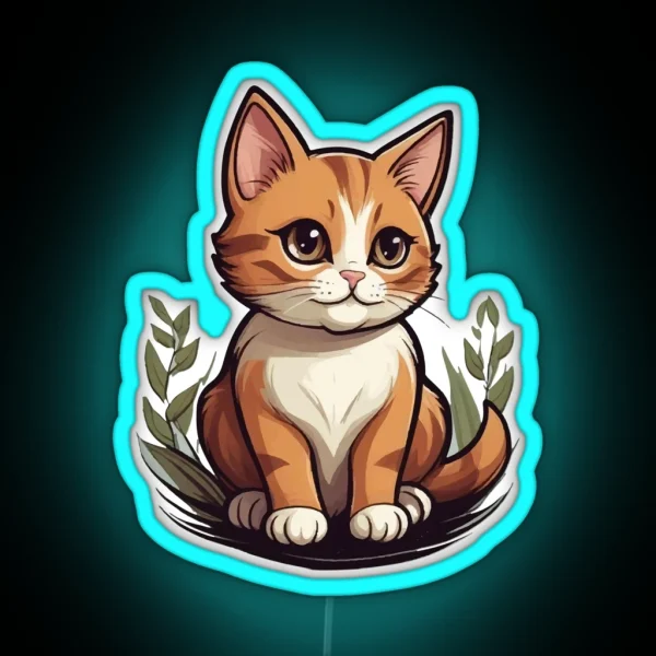 Cat Boss RGB Neon Sign