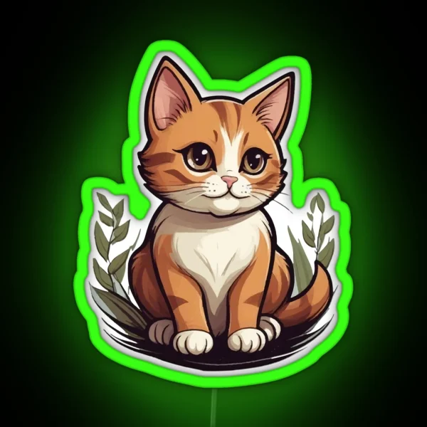 Cat Boss RGB Neon Sign