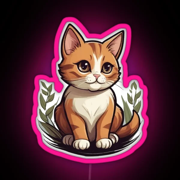 Cat Boss RGB Neon Sign