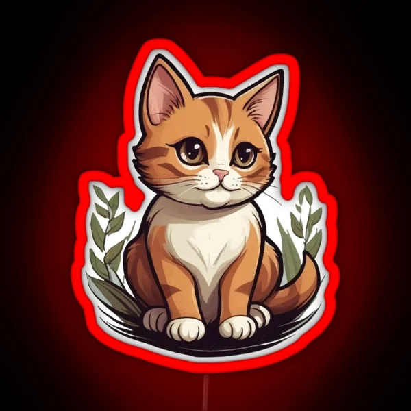 Cat Boss RGB Neon Sign