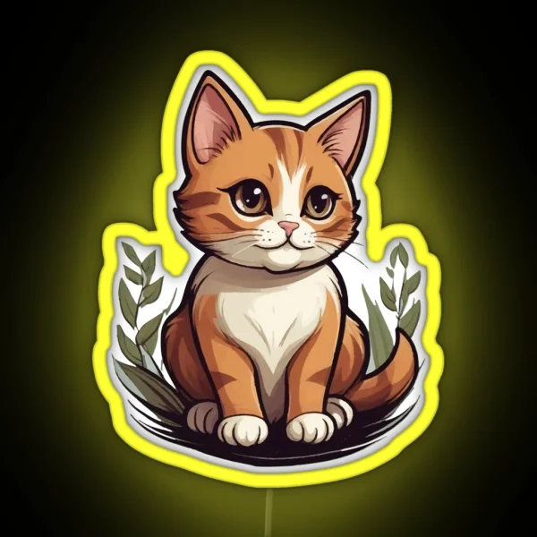 Cat Boss RGB Neon Sign