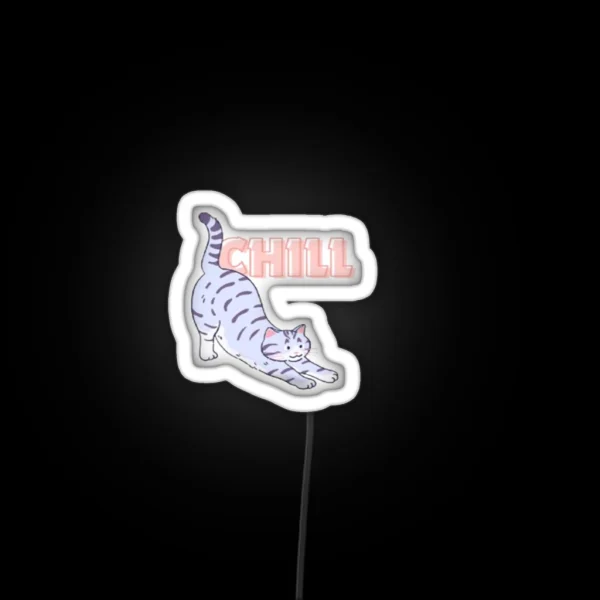 Cat Chill RGB Neon Sign