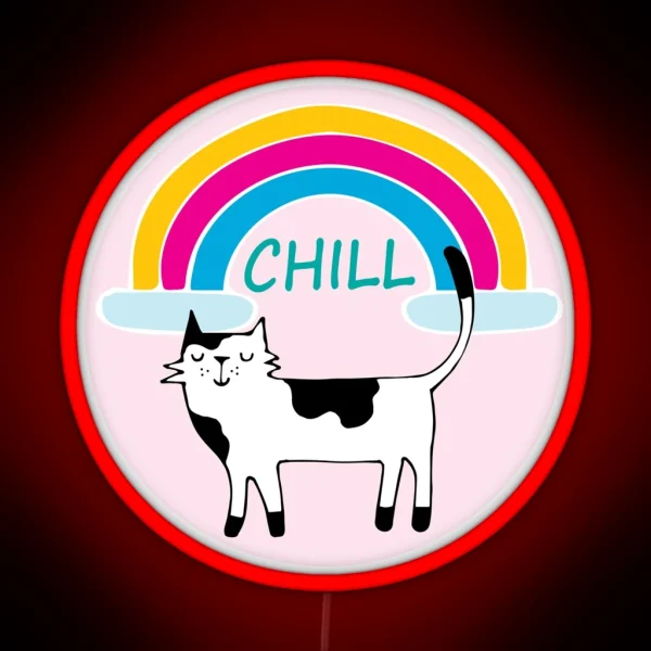 Cat Chill RGB Neon Sign