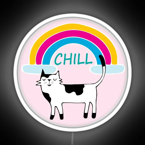 Cat Chill RGB Neon Sign
