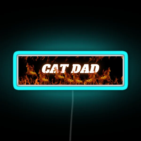 Cat Dad Bumper Led RGB Neon Sign