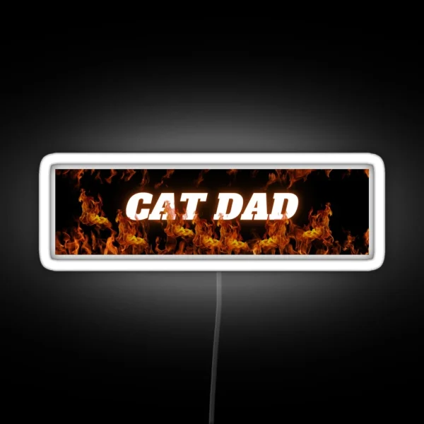 Cat Dad Bumper Led RGB Neon Sign