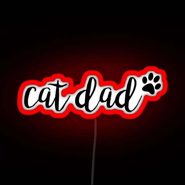 Cat Dad RGB Neon Sign