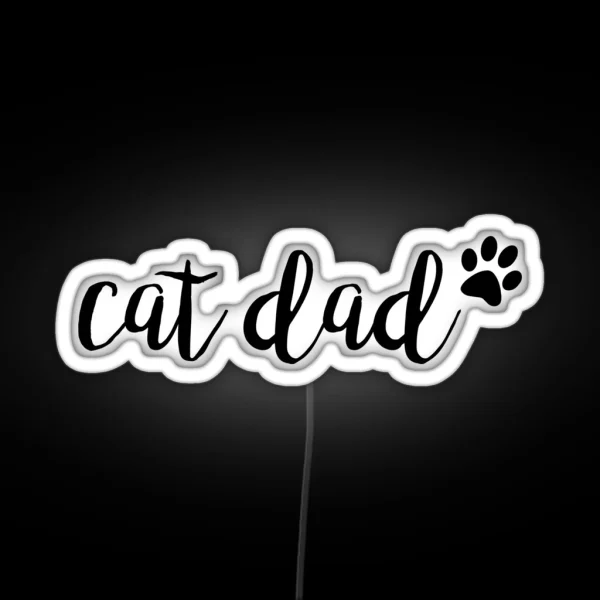 Cat Dad RGB Neon Sign