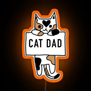 Cat Dad RGB Neon Sign