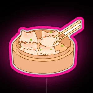 Cat Dumplings RGB Neon Sign