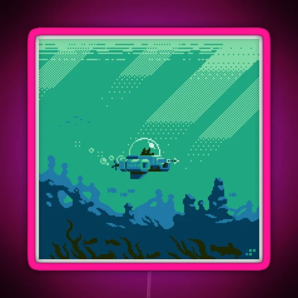 Cat Fishin RGB Neon Sign