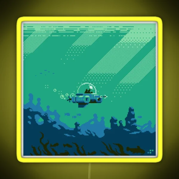 Cat Fishin RGB Neon Sign