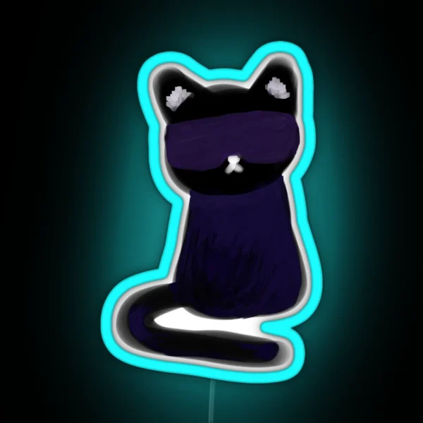Cat Gojo RGB Neon Sign