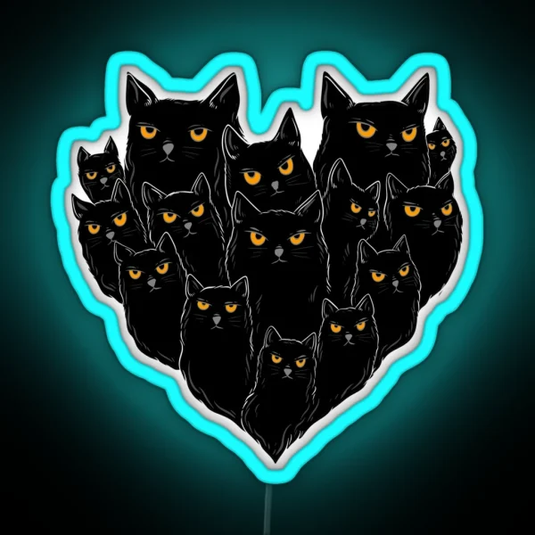 Cat Love RGB Neon Sign