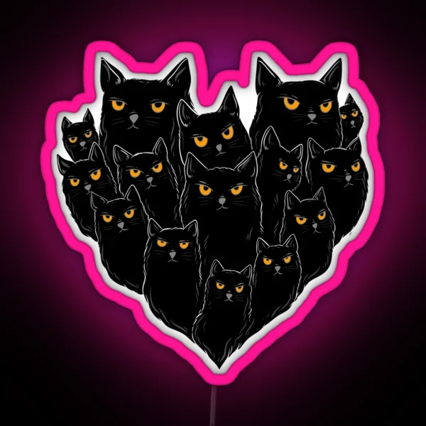Cat Love RGB Neon Sign