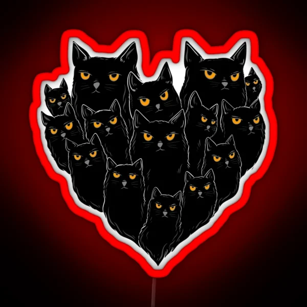 Cat Love RGB Neon Sign