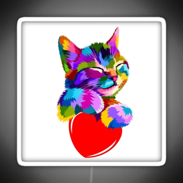 Cat Love RGB Neon Sign