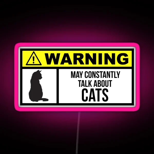Cat Lover RGB Neon Sign