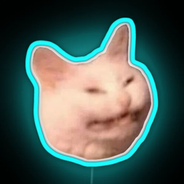 Cat Meme RGB Neon Sign
