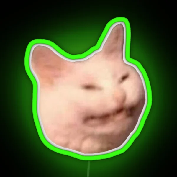 Cat Meme RGB Neon Sign