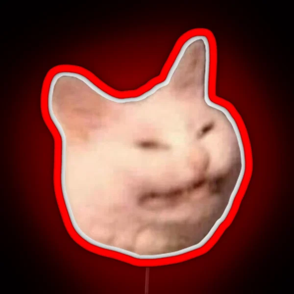 Cat Meme RGB Neon Sign