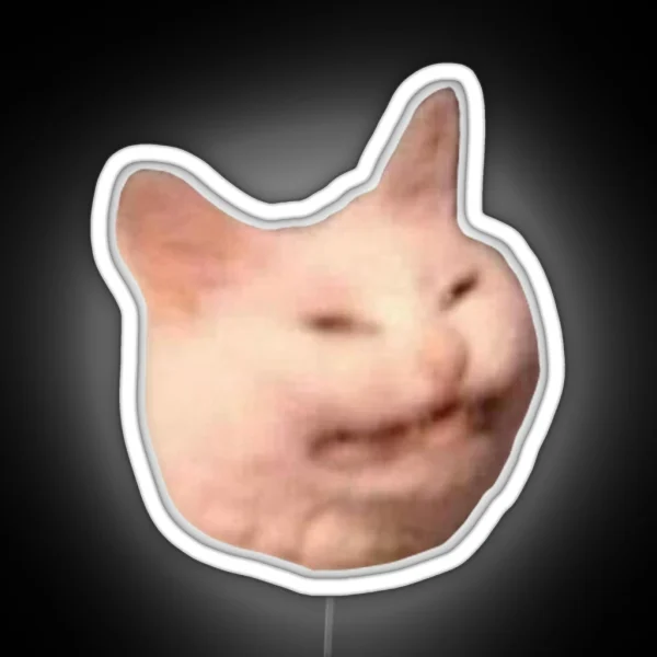 Cat Meme RGB Neon Sign