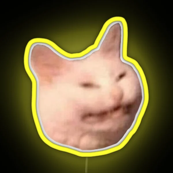 Cat Meme RGB Neon Sign