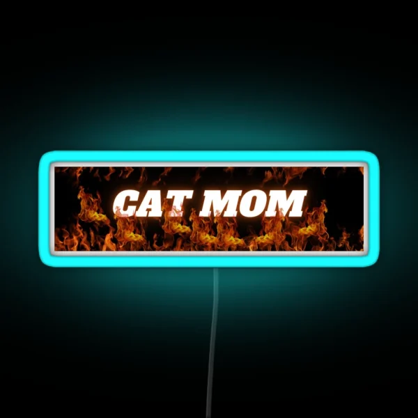 Cat Mom Bumper Led RGB Neon Sign