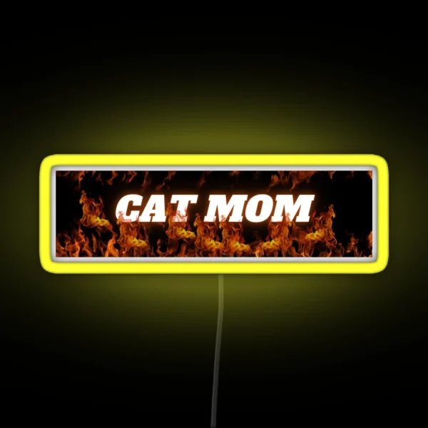 Cat Mom Bumper Led RGB Neon Sign