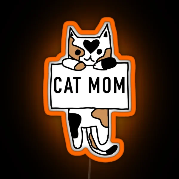 Cat Mom Led RGB Neon Sign
