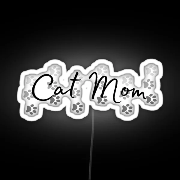 Cat Mom RGB Neon Sign