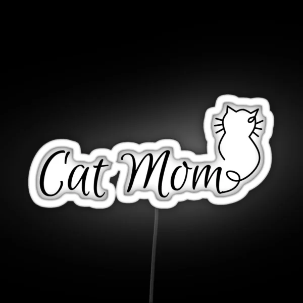 Cat Mom RGB Neon Sign
