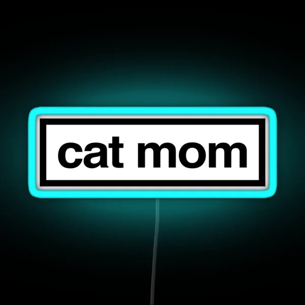Cat Mom RGB Neon Sign