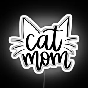 Cat Mom RGB Neon Sign