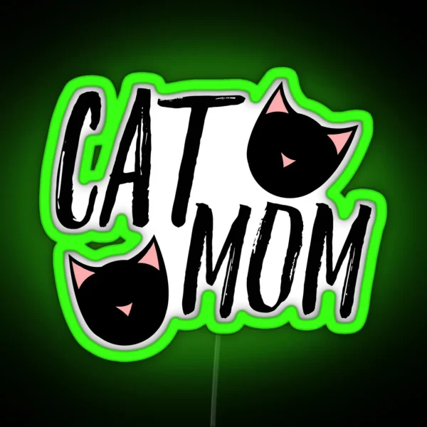 Cat Mom RGB Neon Sign